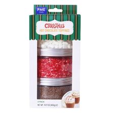 Picture of CHRISTMAS HOT CHOCOLATE TOPPINGS  SET OF 3 400G